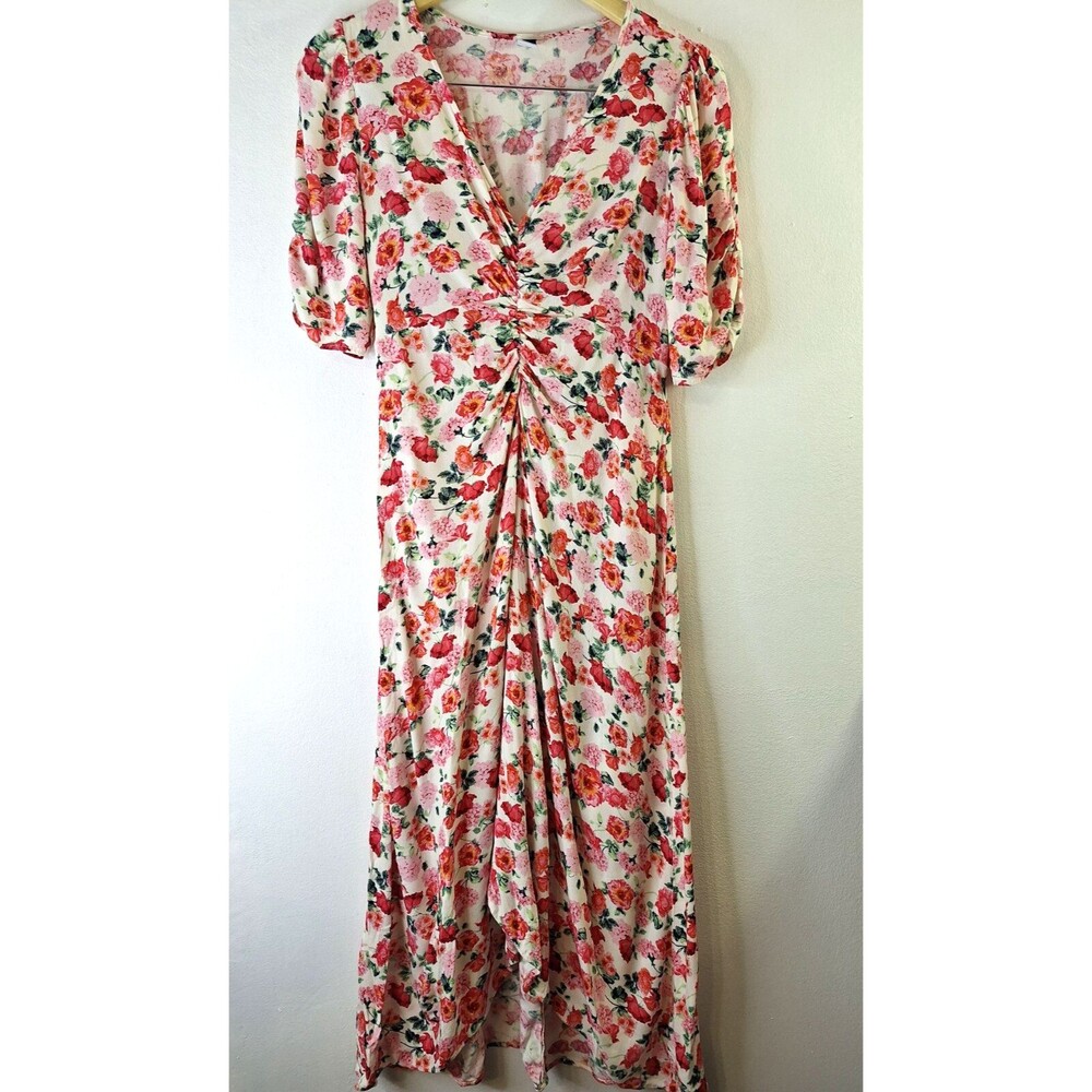 OLD NAVY Floral Maxi Dress Sz Small Fairy Core Peasant Summer Romantic Soft Girl